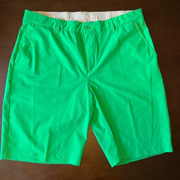 Covel men’s Icon 11” inseam short. Golf. Size 38. Green. - Picture 1 of 7